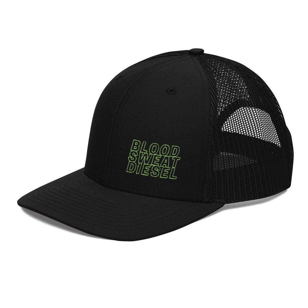 BSD Lime Trucker Hat – Blood Sweat Diesel